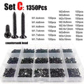 Stainless Wood Screw Assortment (1350pc)