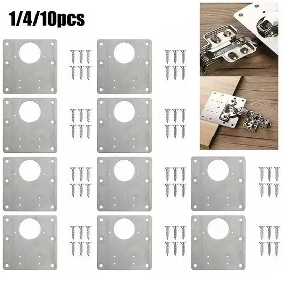 Cabinet Hinge Repair Plate Set